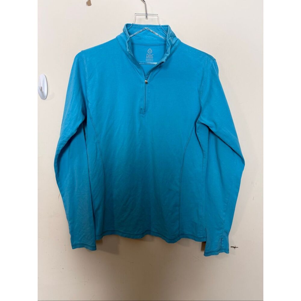 Tasc Performance Bamboo Quarter Zip Pullover Blue Size L Outdoor Active